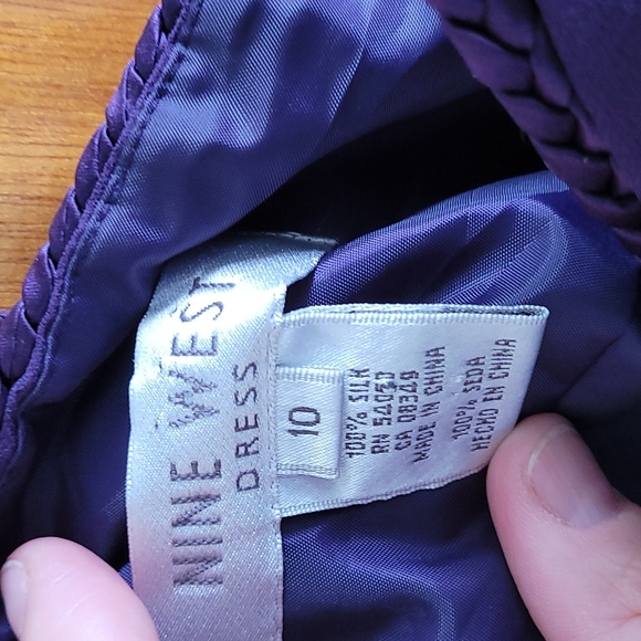 Nine West silk high low dress size 10 - Picture 5 of 5